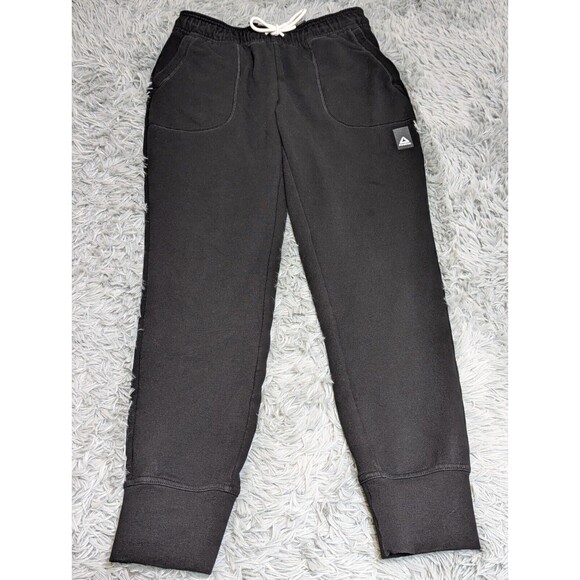 Reebok Sweat Pants Adult Small Black‎ Logo Sweatpants Joggers Gym Track Mens - Picture 1 of 10